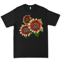 Black Florenza Sunflower Premium Tee - LillyAllenDesigns