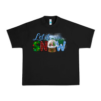 Black let it snow Urban Heavy Tee - BundleAndBundleShop