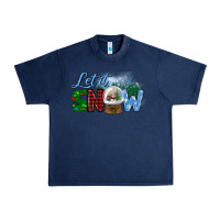 Navy let it snow Urban Heavy Tee - BundleAndBundleShop