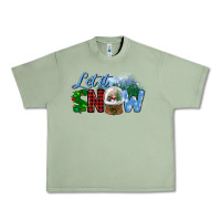 Oil Green let it snow Urban Heavy Tee - BundleAndBundleShop
