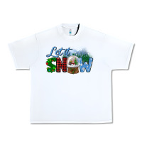 White let it snow Urban Heavy Tee - BundleAndBundleShop
