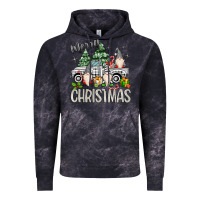Cloud Black merry christmas gnomes truck Vintage Hoodie - MaliasSmallBusiness