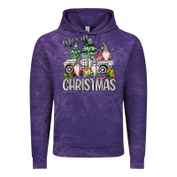Cloud Purple merry christmas gnomes truck Vintage Hoodie - MaliasSmallBusiness