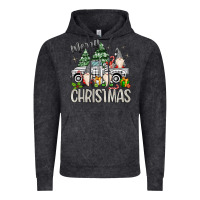 Vintage Black merry christmas gnomes truck Vintage Hoodie - MaliasSmallBusiness