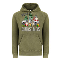 Vintage Olive merry christmas gnomes truck Vintage Hoodie - MaliasSmallBusiness