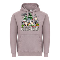 Vintage Zinc merry christmas gnomes truck Vintage Hoodie - MaliasSmallBusiness