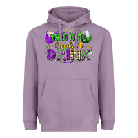 Lavender This girl needs a drink Heavyweight Hoodie - FaDigitalArtStudio