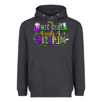 Smoke This girl needs a drink Heavyweight Hoodie - FaDigitalArtStudio