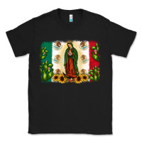 Black mexican flag our lady of guadalupe Classic Tee - JahusDesignShop