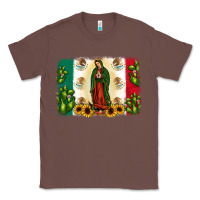 Chestnut mexican flag our lady of guadalupe Classic Tee - JahusDesignShop