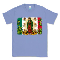 Colony Blue mexican flag our lady of guadalupe Classic Tee - JahusDesignShop