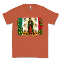 Copper mexican flag our lady of guadalupe Classic Tee - JahusDesignShop