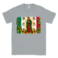 Heather Grey mexican flag our lady of guadalupe Classic Tee - JahusDesignShop