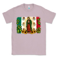 Lilac mexican flag our lady of guadalupe Classic Tee - JahusDesignShop