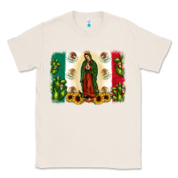 Natural mexican flag our lady of guadalupe Classic Tee - JahusDesignShop