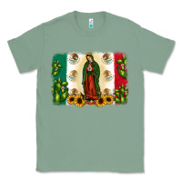 Sage mexican flag our lady of guadalupe Classic Tee - JahusDesignShop