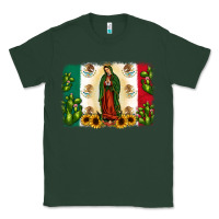 Mexican Flag Our Lady Of Guadalupe Classic Tee | Teevron