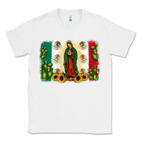 White mexican flag our lady of guadalupe Classic Tee - JahusDesignShop