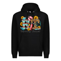 Black respiratory therapist western Premium Hoodie - OliviaCreatesArt