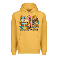Mustard respiratory therapist western Premium Hoodie - OliviaCreatesArt