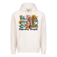 Pale Pink respiratory therapist western Premium Hoodie - OliviaCreatesArt