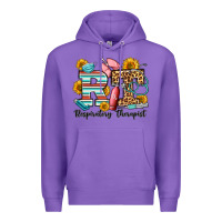 Purple respiratory therapist western Premium Hoodie - OliviaCreatesArt