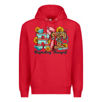 Red respiratory therapist western Premium Hoodie - OliviaCreatesArt