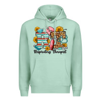 Seafoam respiratory therapist western Premium Hoodie - OliviaCreatesArt