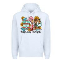 White respiratory therapist western Premium Hoodie - OliviaCreatesArt