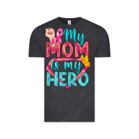 Vintage Black My Mom Is My Hero Breast Cancer Vintage Tee - BundleAndBundleShop