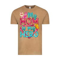 Vintage Camel My Mom Is My Hero Breast Cancer Vintage Tee - BundleAndBundleShop