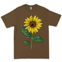 Cacao Sunray yellow sunflower Premium Tee - LillyAllenDesigns