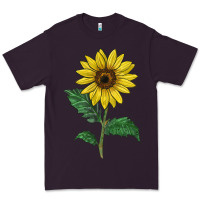 Plum Sunray yellow sunflower Premium Tee - LillyAllenDesigns