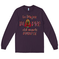 Plum La mejor Madre Del Mundo Mundial Long Sleeve Tee - Bettercallsaul