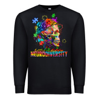 Black Embrace neurodiversity Premium Sweatshirt - FaDigitalArtStudio