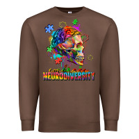 Chestnut Embrace neurodiversity Premium Sweatshirt - FaDigitalArtStudio