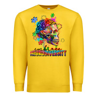 Lemon Embrace neurodiversity Premium Sweatshirt - FaDigitalArtStudio