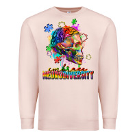 Pale Pink Embrace neurodiversity Premium Sweatshirt - FaDigitalArtStudio