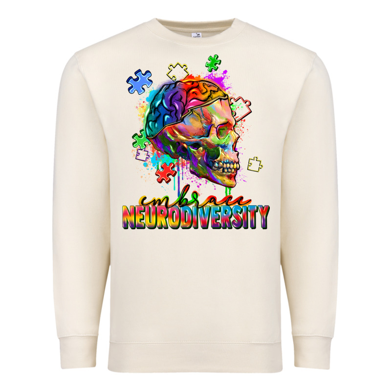 Embrace Neurodiversity Premium Sweatshirt by FaDigitalArtStudio | Teevron