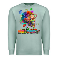 Seafoam Embrace neurodiversity Premium Sweatshirt - FaDigitalArtStudio