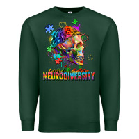 Sports Green Embrace neurodiversity Premium Sweatshirt - FaDigitalArtStudio