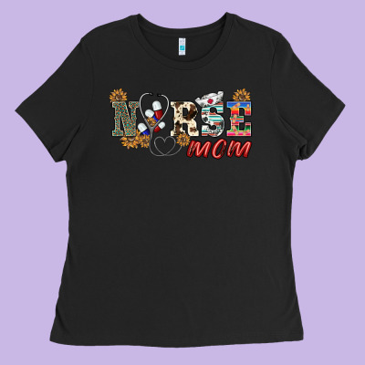 Western Nurse Mom Ladies Tee Designed By Barkaloodesign