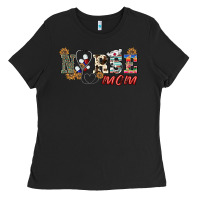 Black western nurse mom Ladies Tee - BarkalooDesign