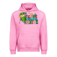 Fuchsia Pink LIve Christmas Latte Urban Hoodie - CowhideDigitalArt