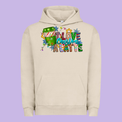 Live Christmas Latte Urban Hoodie Designed By Cowhidedigitalart