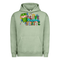 Pigment Oil Green LIve Christmas Latte Urban Hoodie - CowhideDigitalArt