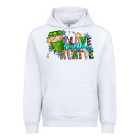 White LIve Christmas Latte Urban Hoodie - CowhideDigitalArt