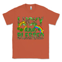 Copper Lucky And Blessed St Patricks Classic Tee - BundleAndBundleShop