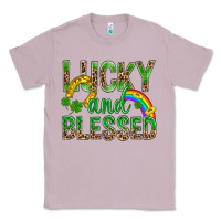 Lilac Lucky And Blessed St Patricks Classic Tee - BundleAndBundleShop