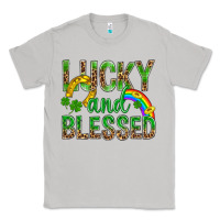 Moon Dust Lucky And Blessed St Patricks Classic Tee - BundleAndBundleShop